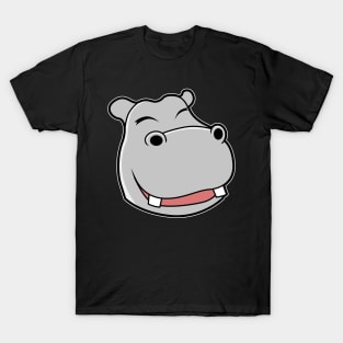 Hippo Head Comic T-Shirt